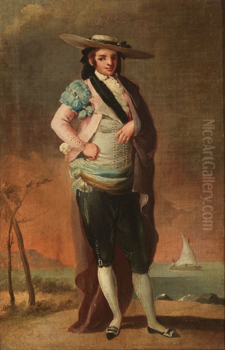 Torero Oil Painting by Antonio Carnicero Y Mancio