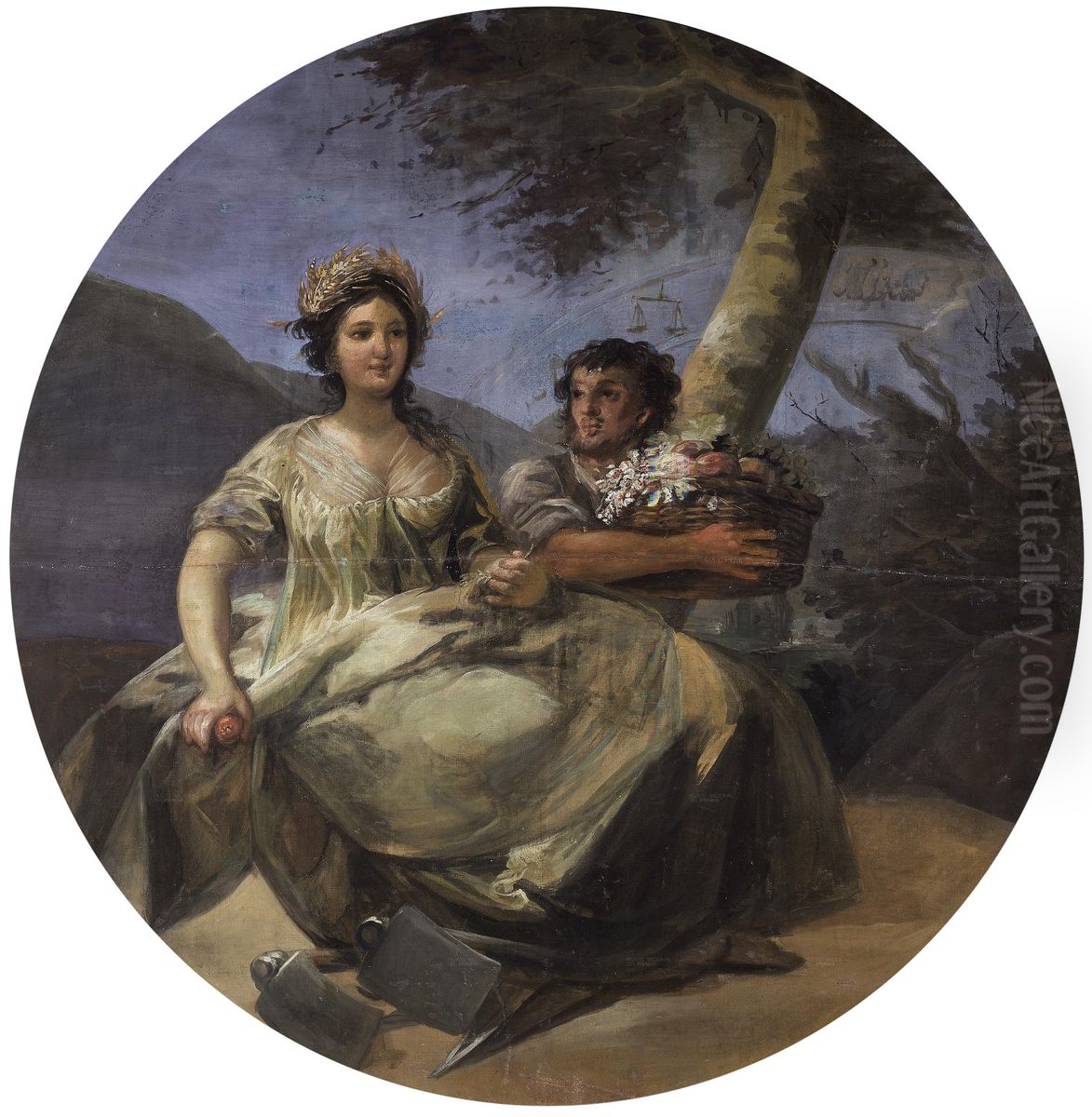 Agriculture Oil Painting by Francisco Goya Fuendetodos