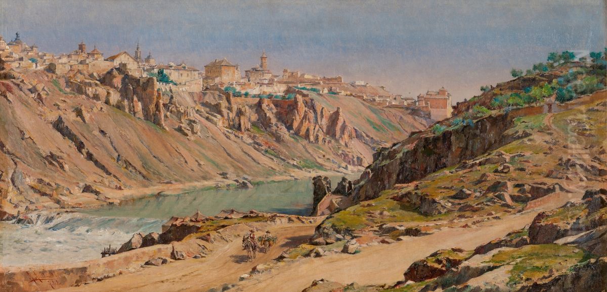 Vista de Toledo Oil Painting by Ricardo Arredondo Calmache