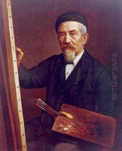 Self-portrait Oil Painting by Gottfried Lindauer