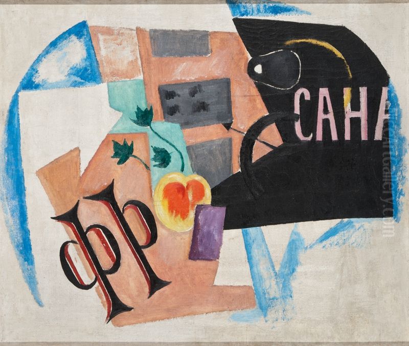 Still-life (Futurist Composition) Oil Painting by Olga Rozanova