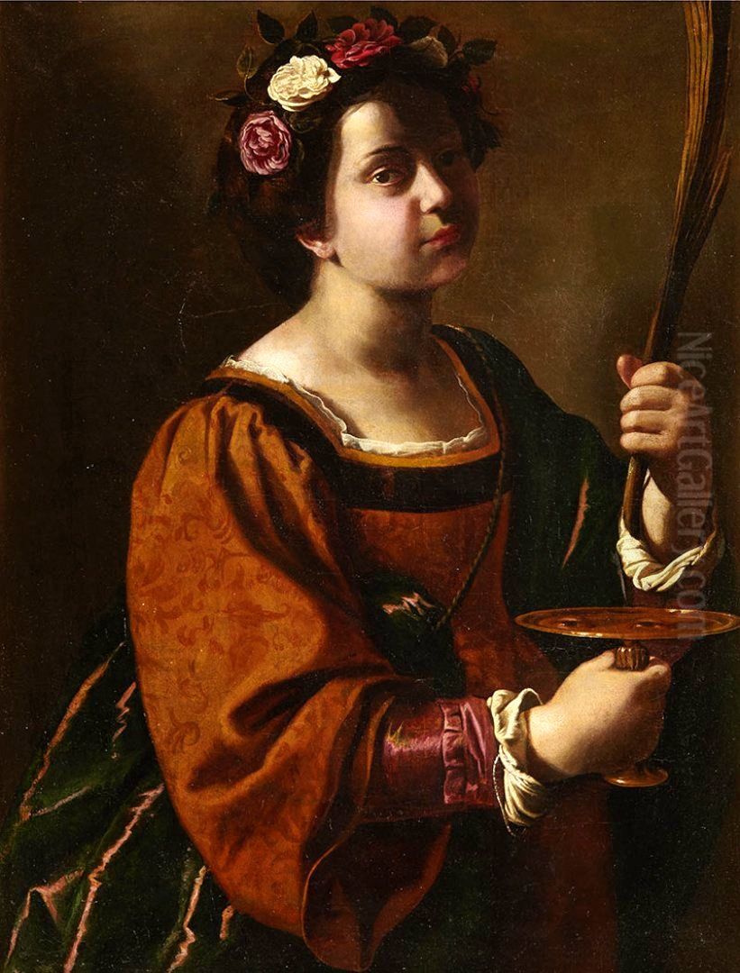 Saint Lucy Oil Painting by Artemisia Gentileschi