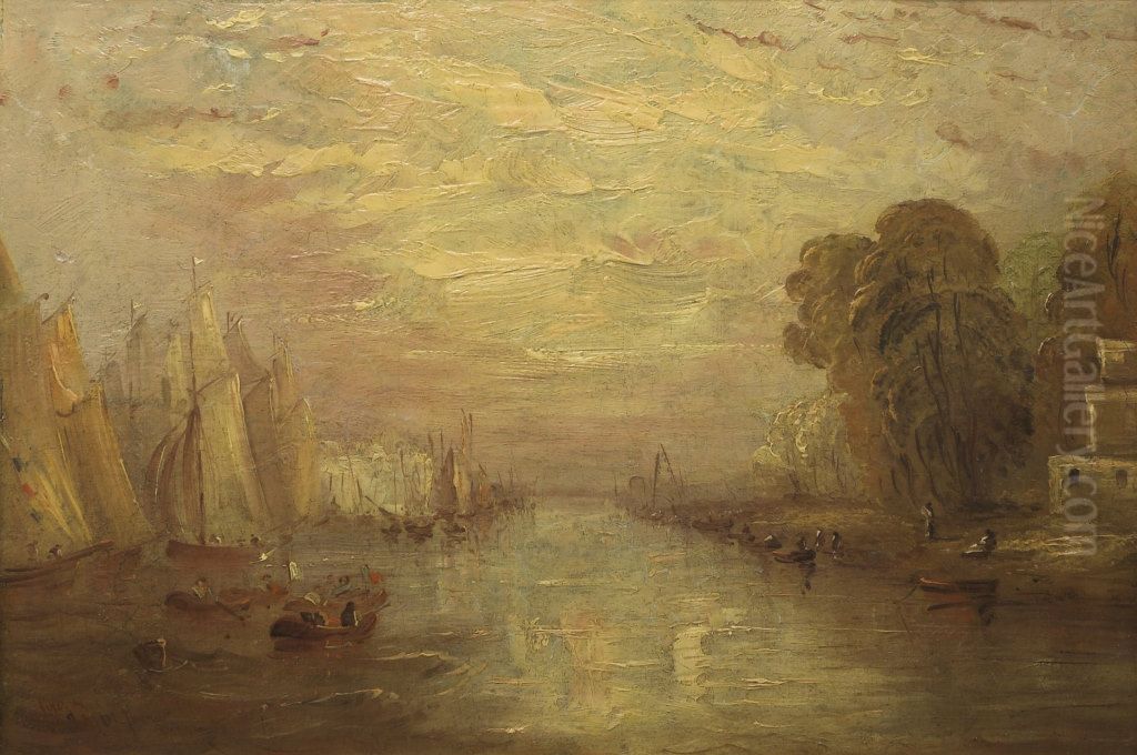 Yachting at Cowes Oil Painting by J. M. W. Turner