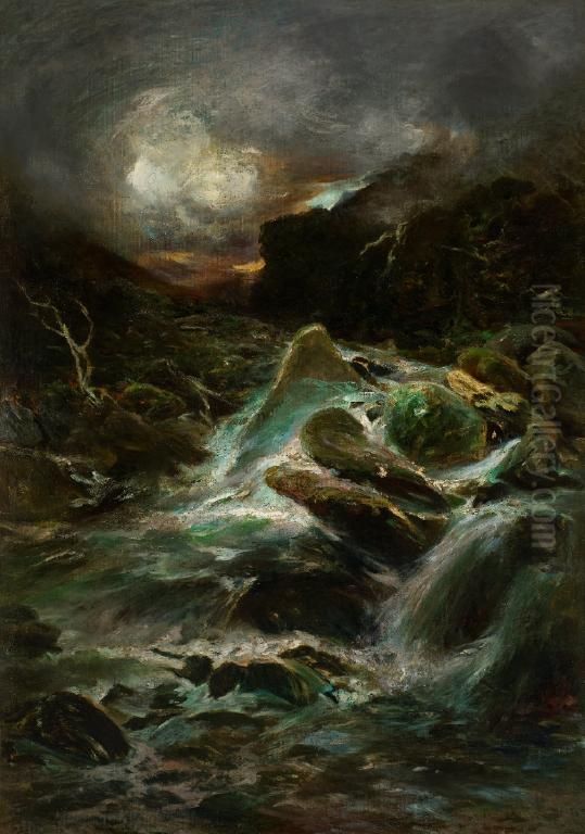 Otira Gorge Oil Painting by Petrus van der Velden