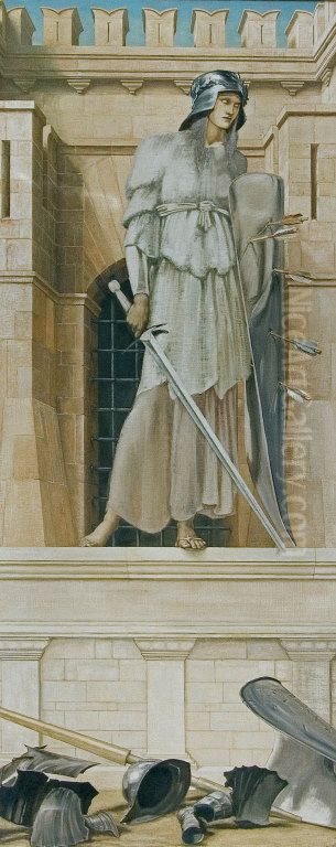 Fortitude Oil Painting by Edward Burne-Jones