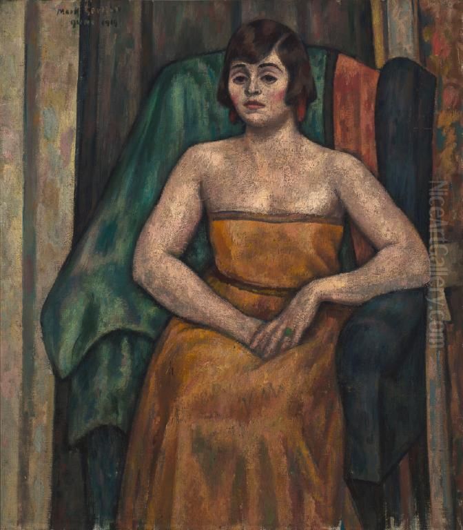 Valentine Dobree Oil Painting by Mark Gertler