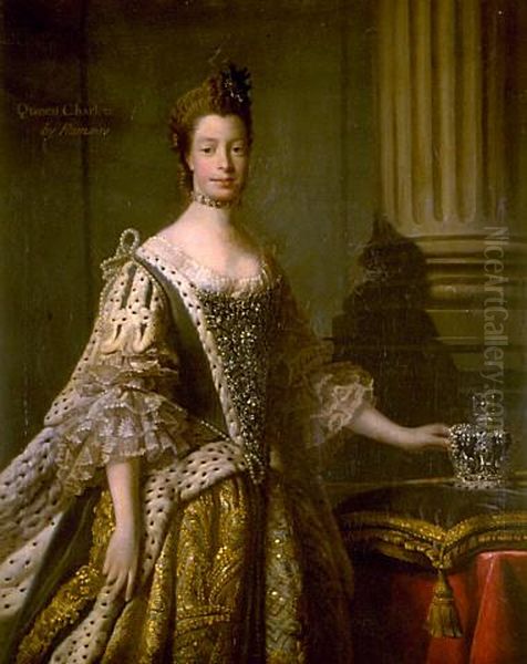 Queen Charlotte Oil Painting by Allan Ramsay