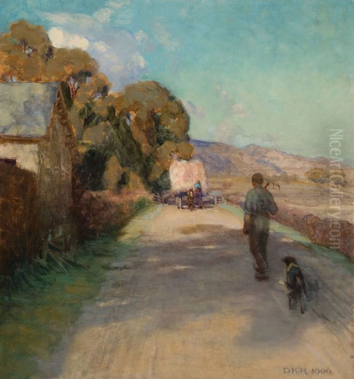 A Country road Oil Painting by Dorothy Kate Richmond