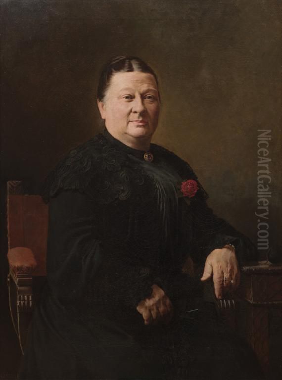 Portrait of Mrs John Endean Oil Painting by Louis John Steele