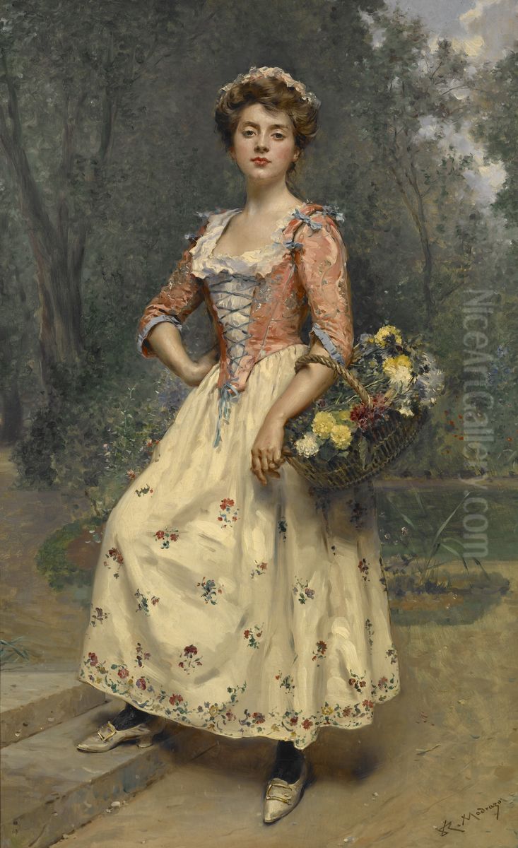 Spring Beauty Oil Painting by Raimundo de Madrazo y Garreta