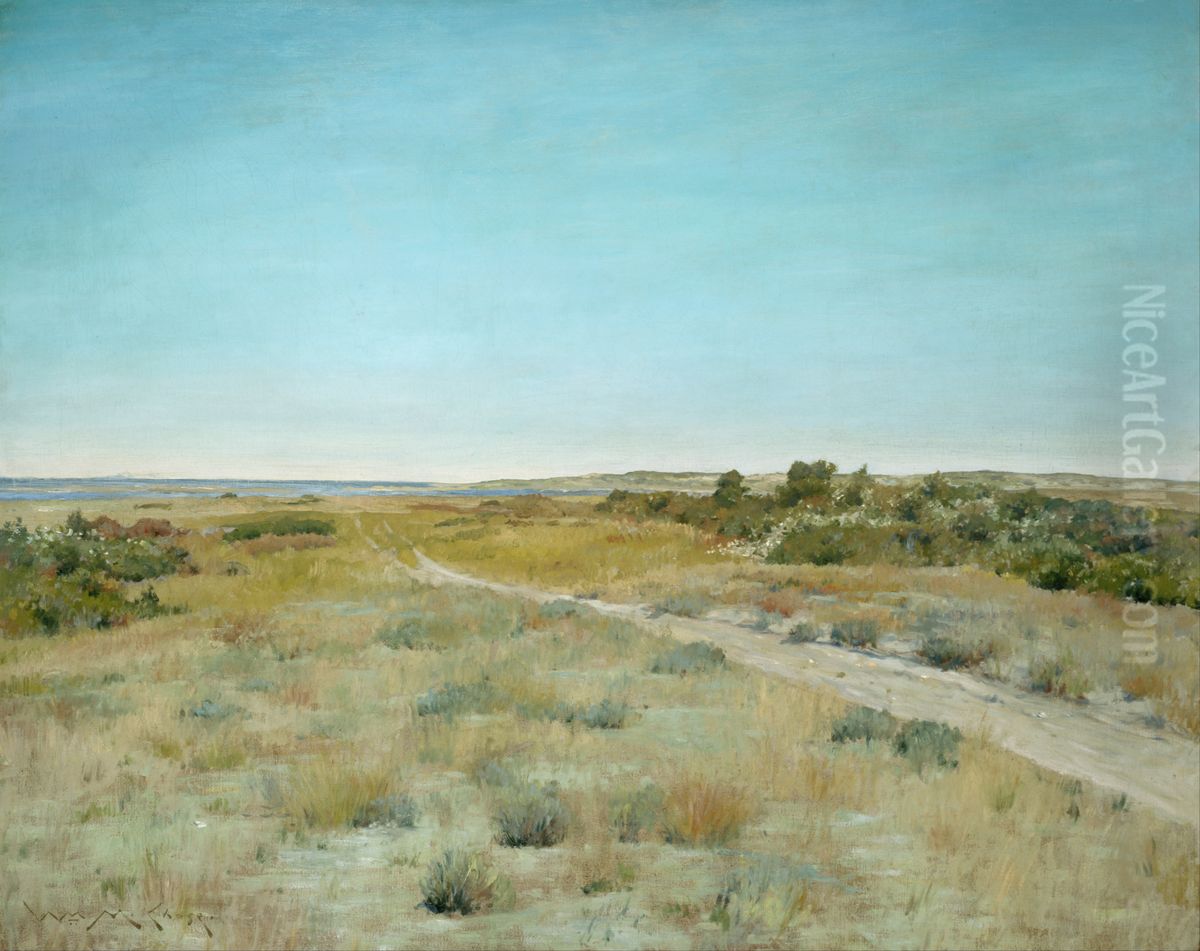 First Touch of Autumn Oil Painting by William Merritt Chase