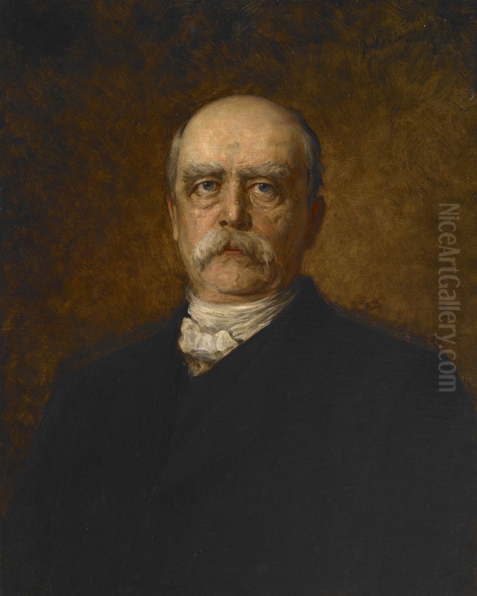 Portrait ofOtto von Bismarck Oil Painting by Lenbach Franz Von
