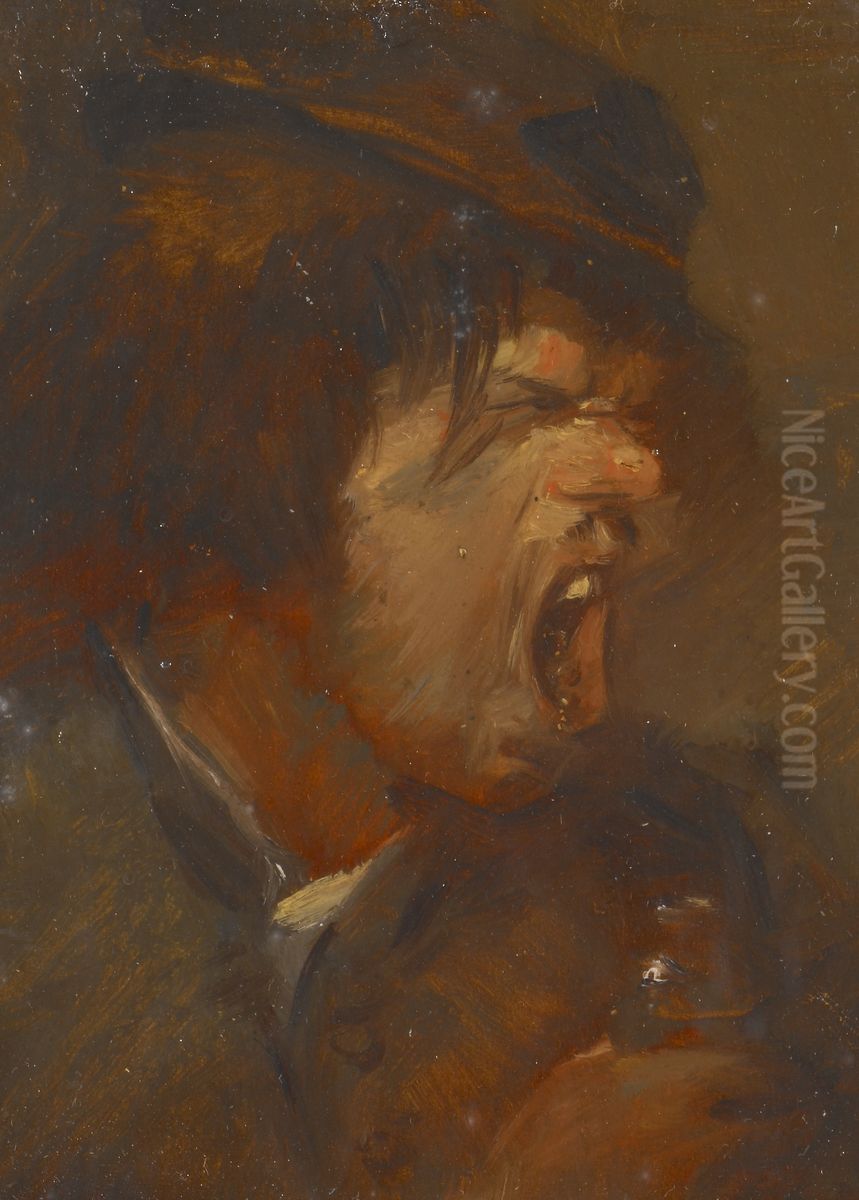 Bitter Medicine Oil Painting by Wilhelm Busch