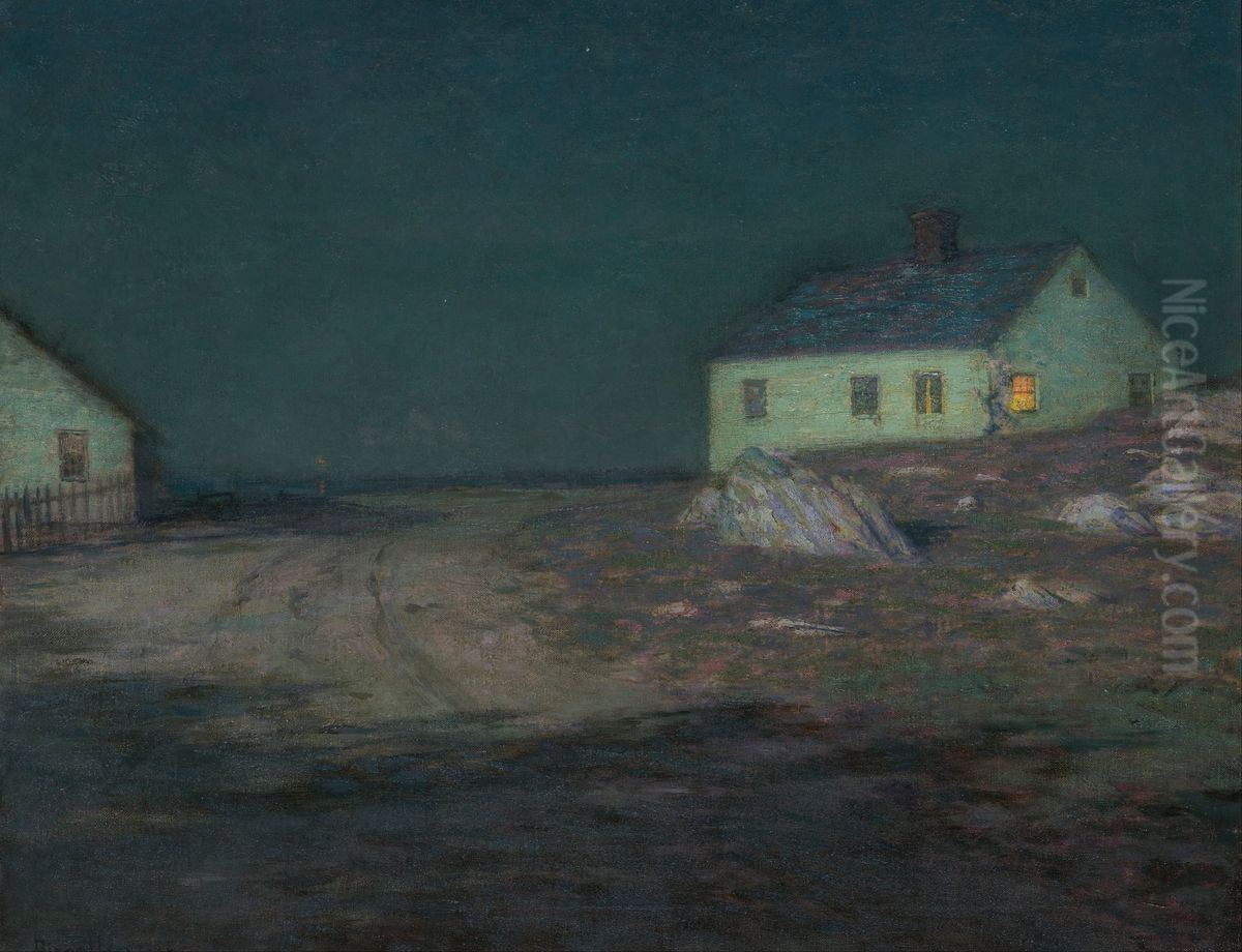 The Harbor Light Oil Painting by L. Birge Harrison