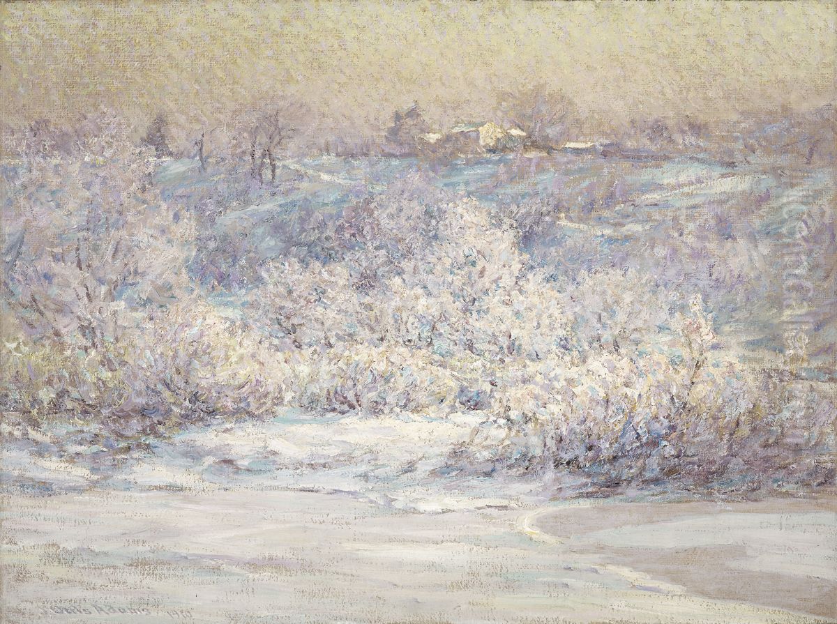 Frosty Morning Oil Painting by J. Ottis Adams