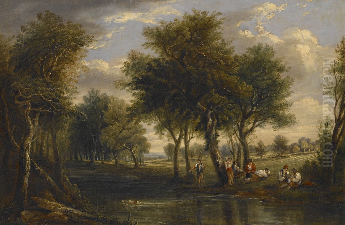 The Haymakers Oil Painting by Augustus Wall Callcott