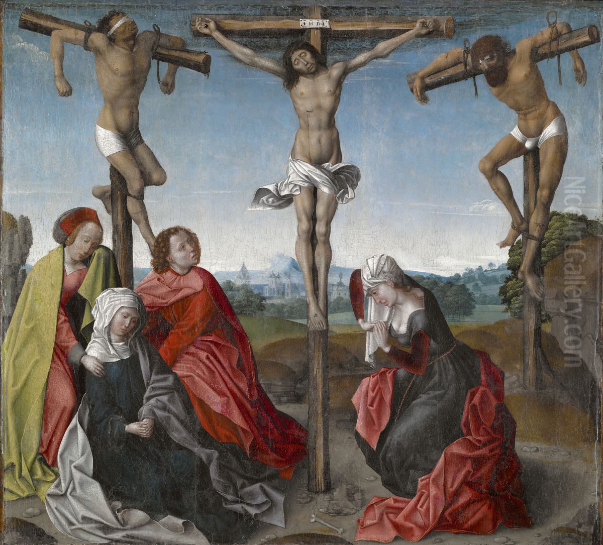 Crucifixion Oil Painting by Rogier van der Weyden