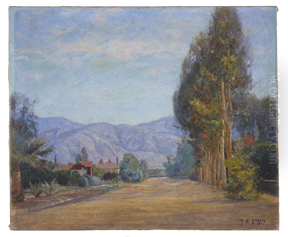 Hills Near Redlands, California Oil Painting by Theodore Clement Steele