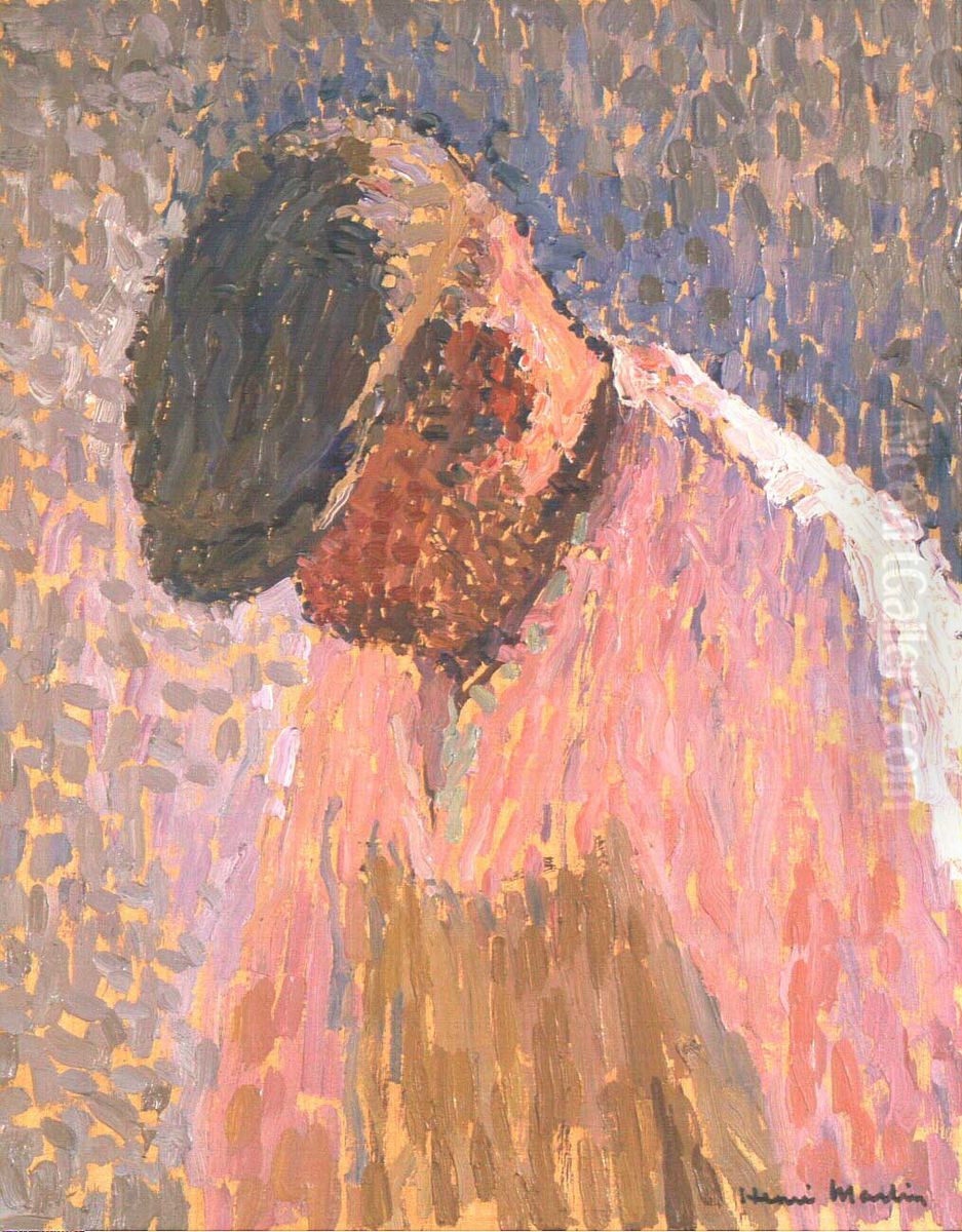 Study for Ditch Diggers, Place de la Concorde (Etude, Terrassiers, Place de la Concorde) Oil Painting by Henri-Jean Guillaume Martin