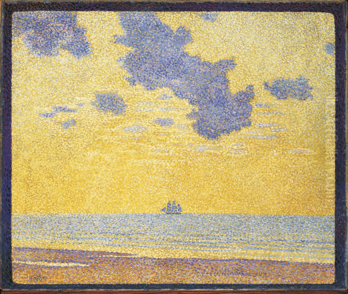 Big Clouds Oil Painting by Theo van Rysselberghe