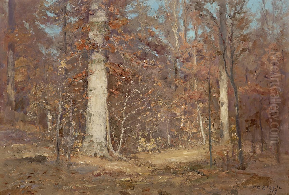 Landscape Oil Painting by Theodore Clement Steele