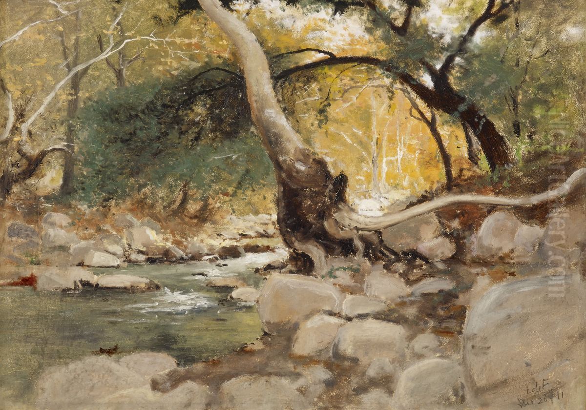 Mission Canyon, Santa Barbara Oil Painting by Lockwood de Forest