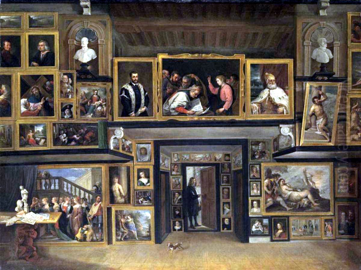 The Gallery of Archduke Leopold in Brussels (III) Oil Painting by David Teniers the Younger