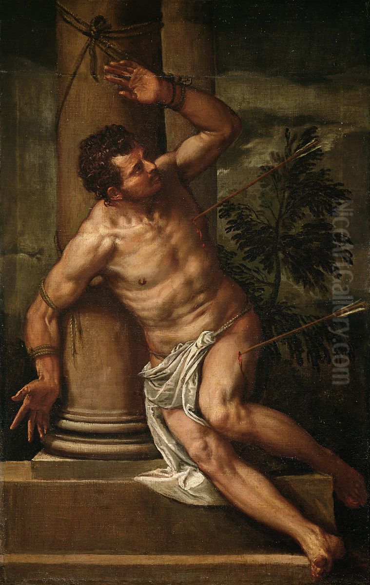 Saint Sebastian Oil Painting by Paolo Veronese (Caliari)