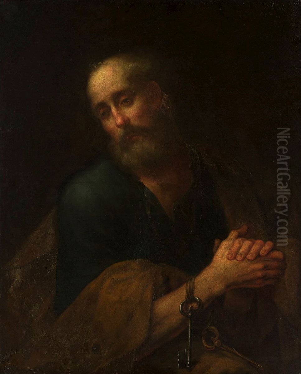 St. Peter Oil Painting by Bartolome Esteban Murillo