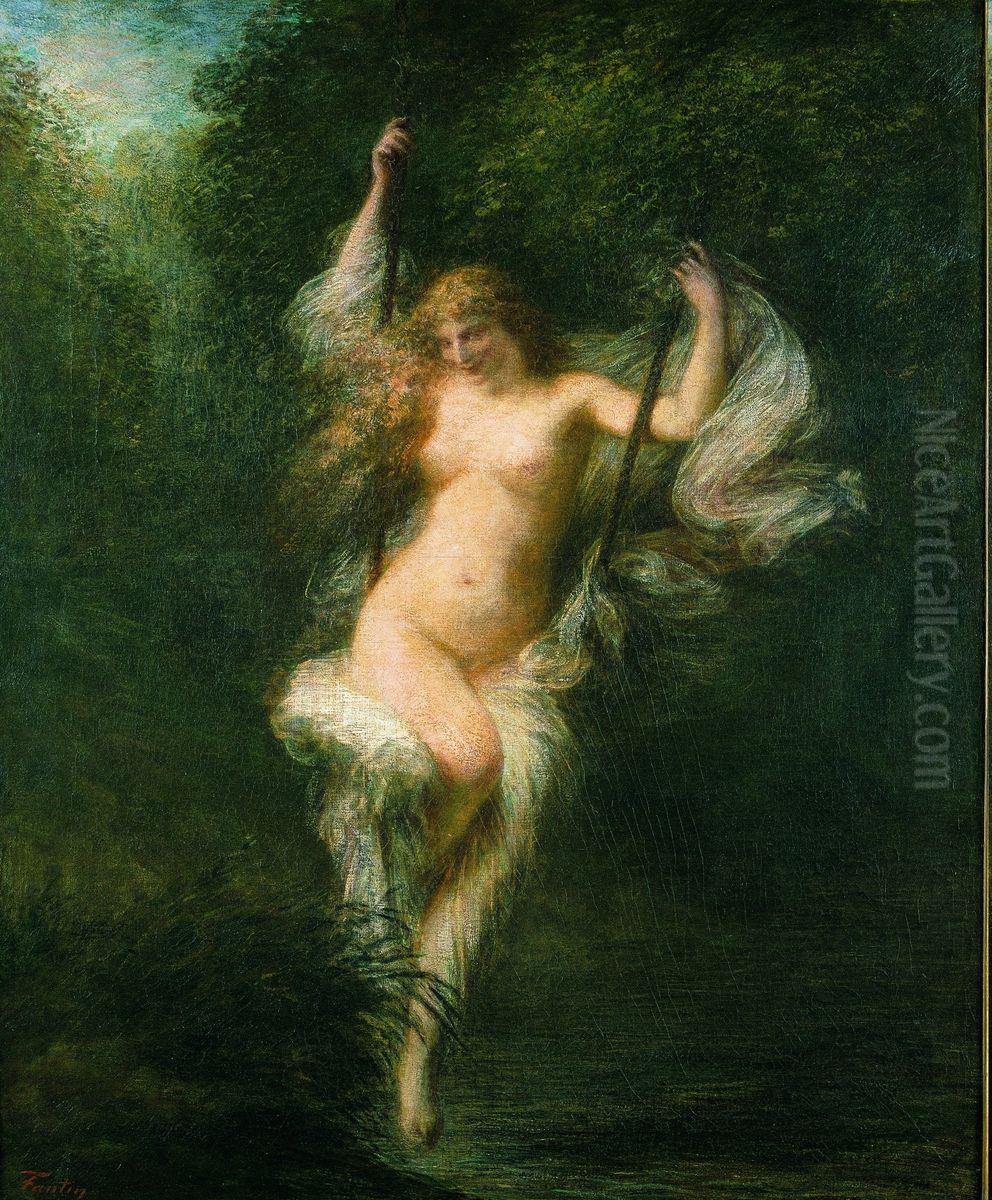 Sarah la banista Oil Painting by Henri Fantin-Latour