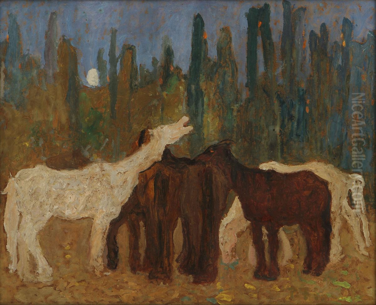 Lamento Oil Painting by Pedro Figari