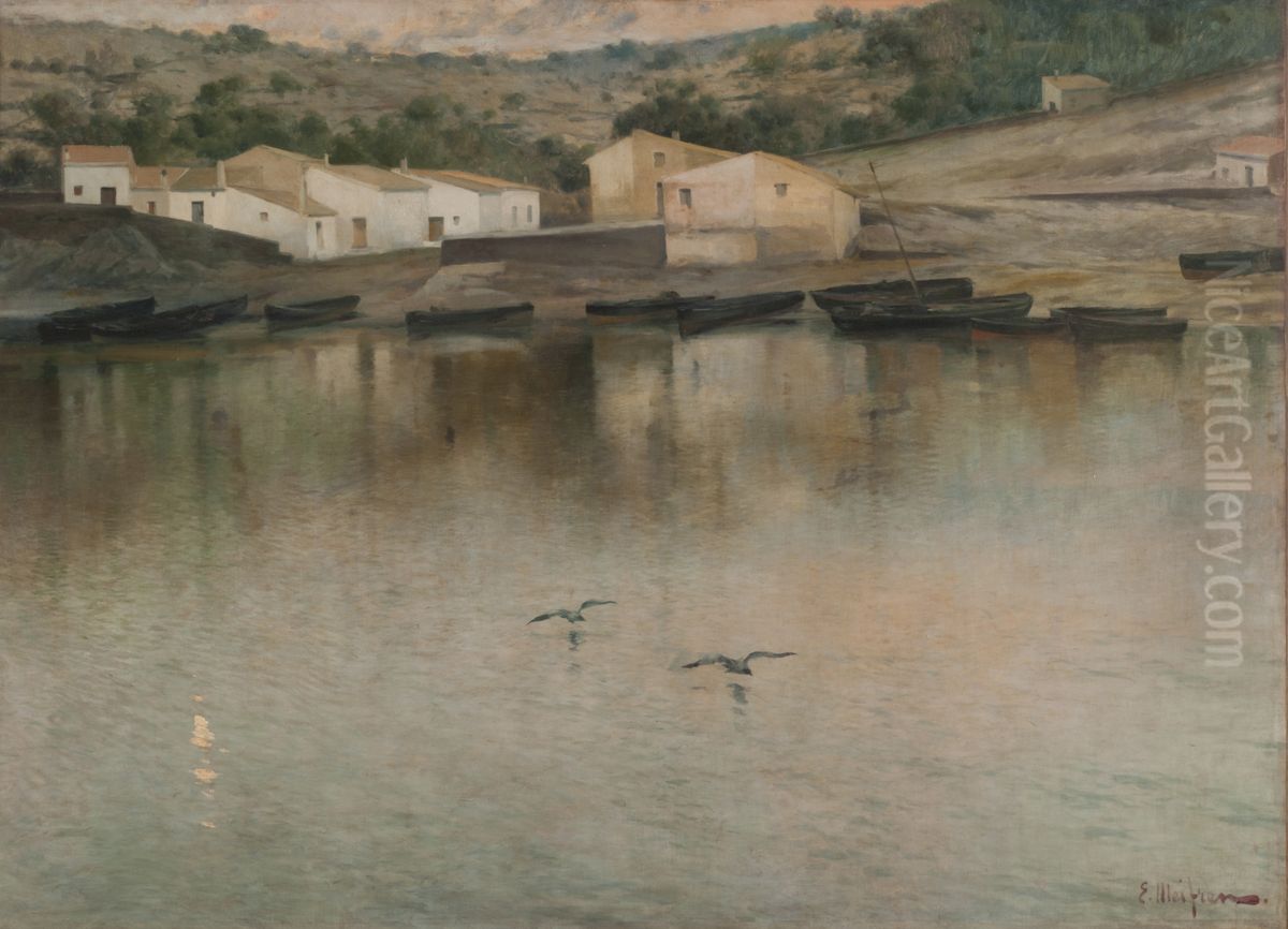 Silencio. Oil Painting by Eliseo Meifren y Roig