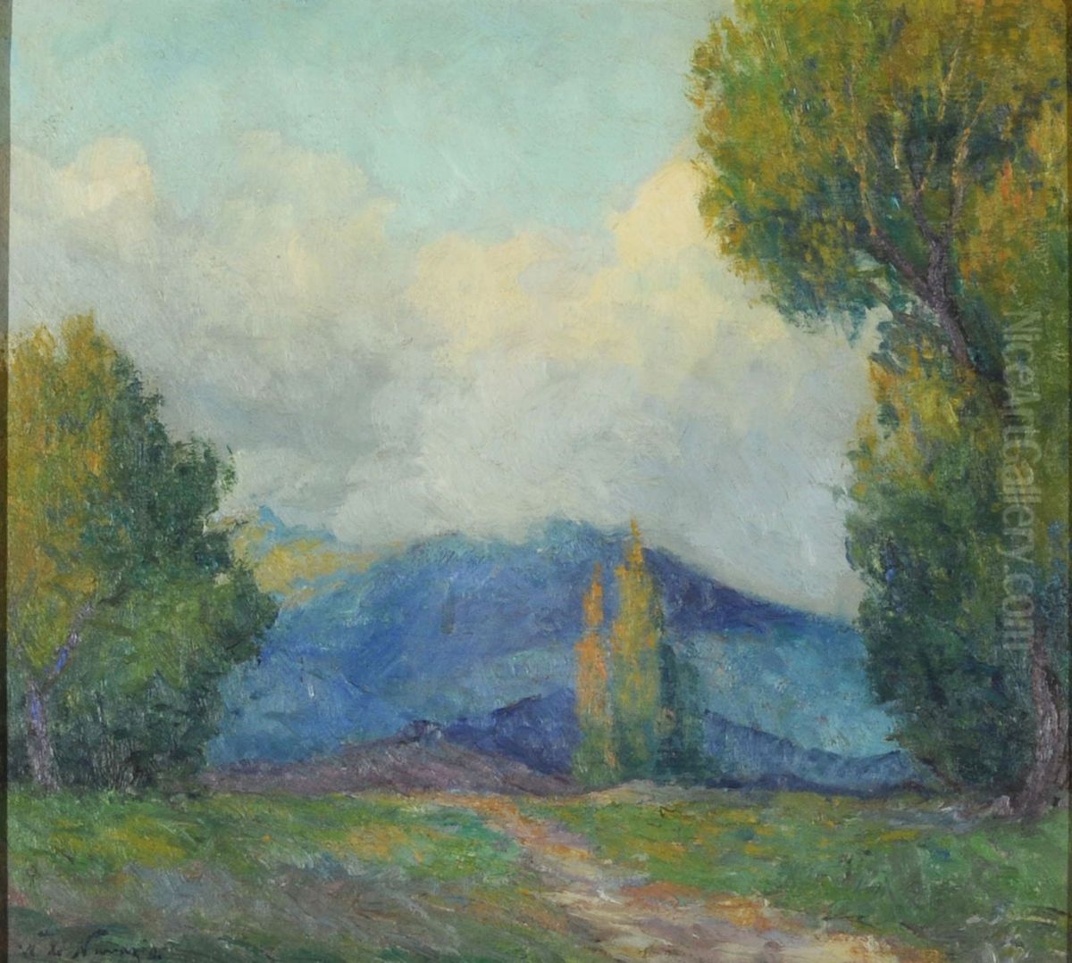 Landscape (San Alberto, Cordoba) Oil Painting by Walter De Navazio