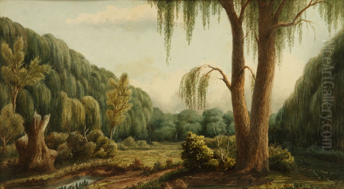 Bosque de Palermo Oil Painting by Prilidiano Pueyrredon