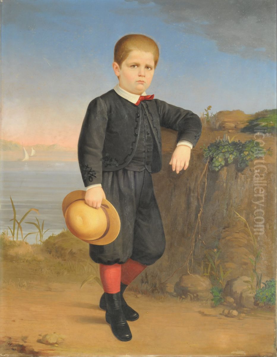 Portrait of Eduardo Lahitte Uribelarrea Oil Painting by Franklin Rawson