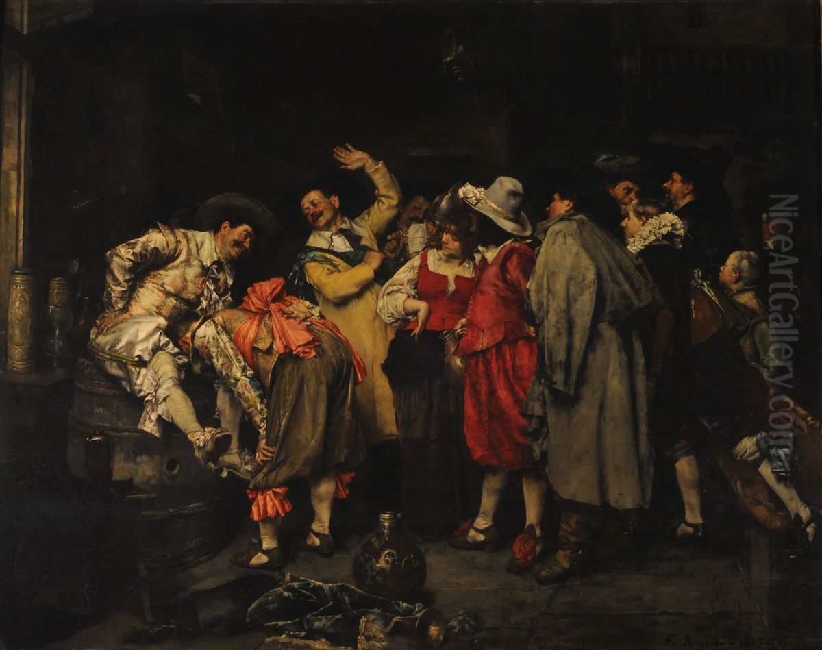 The Clapping Game Oil Painting by Ferdinand Roybet