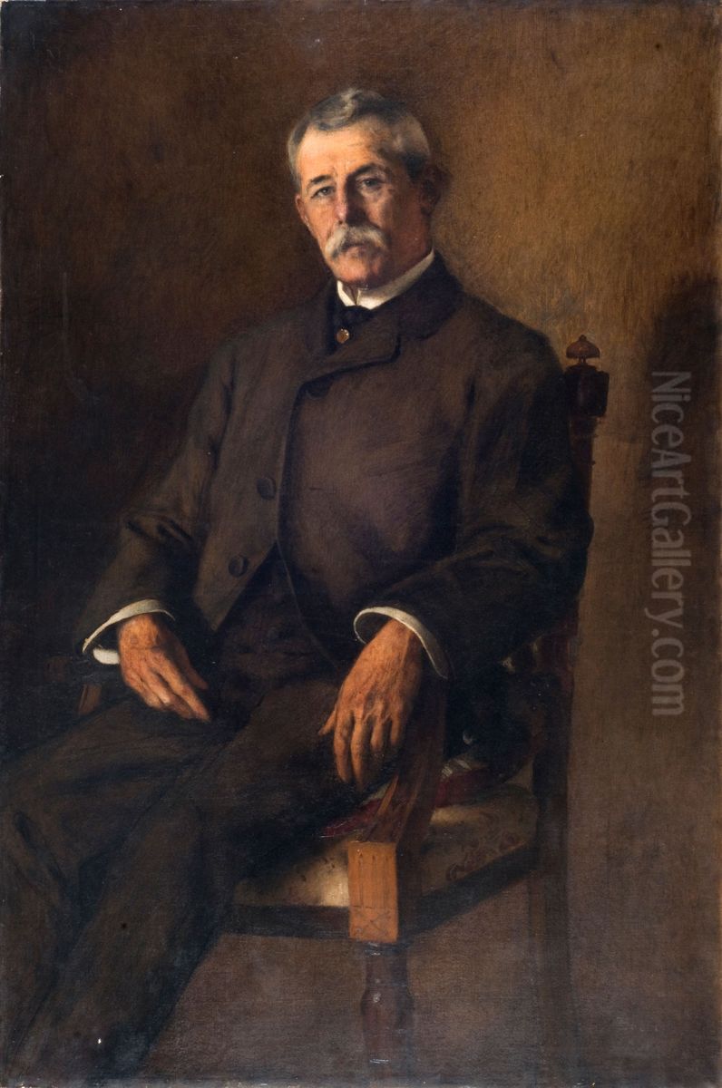 Portrait of Mr. Sivori Oil Painting by Eduardo Sivori