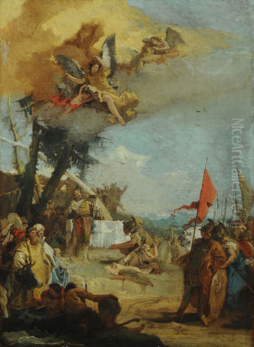Sacrifice of Melchizedek Oil Painting by Giovanni Battista Tiepolo