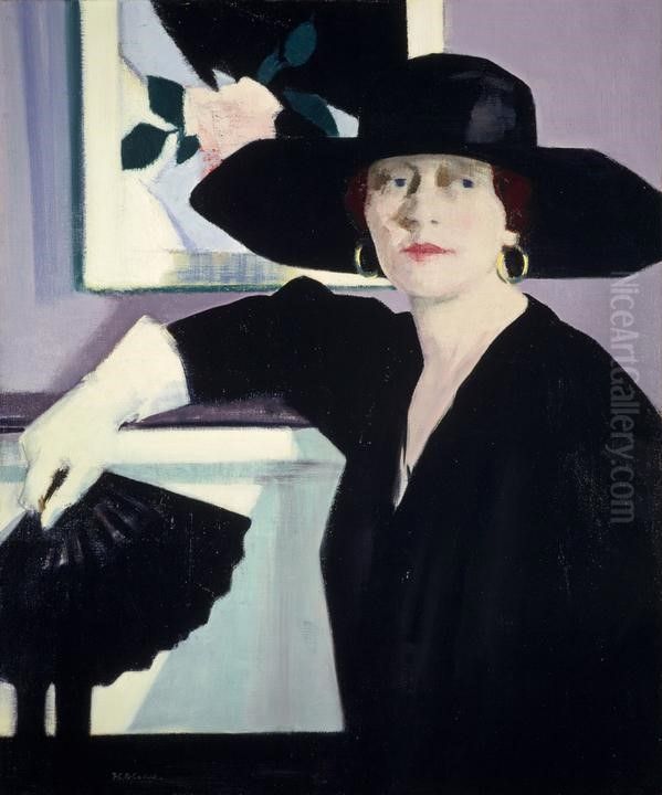 Portrait of a Lady in Black Oil Painting by unknown