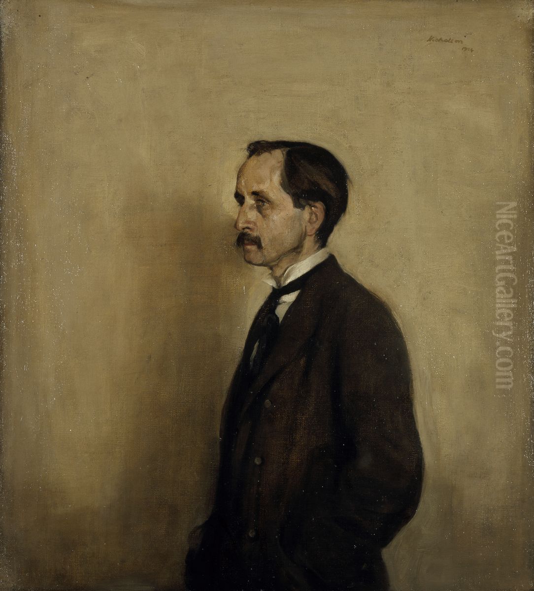 Sir James Matthew Barrie, 1860 - 1937. Author Oil Painting by William Nicholson