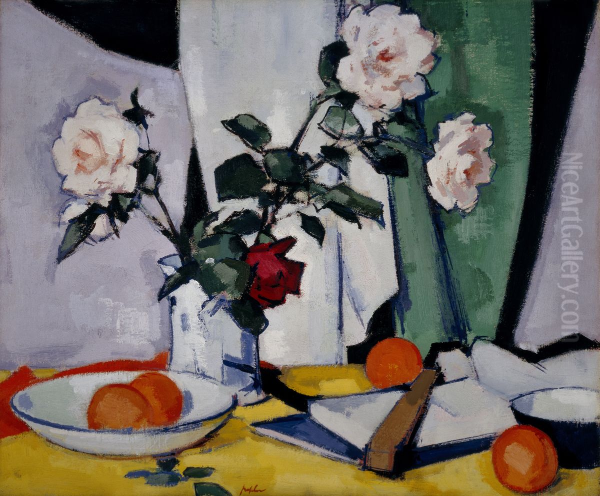 Roses Oil Painting by Samuel Peploe