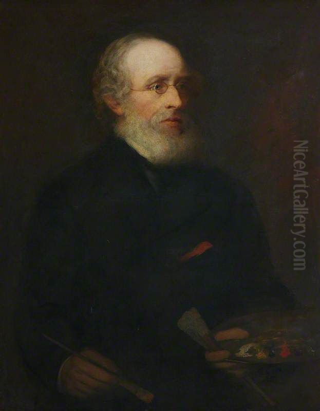 John Maclaren Barclay, 1811 - 1886. Artist (Self-portrait) Oil Painting by John MacLaren Barclay