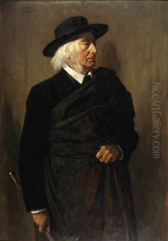 Professor John Stuart Blackie, 1809 - 1895. Scholar and poet Oil Painting by George, Sir Reid