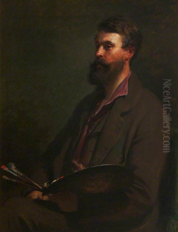 Samuel Bough, 1822 - 1878. Landscape painter Oil Painting by John Phillip
