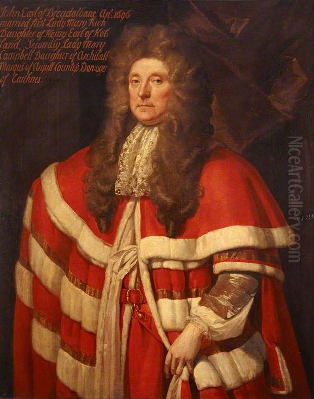 John Campbell, 1st Earl of Breadalbane, about 1635 - 1716. Soldier and statesman Oil Painting by John Baptist Medina