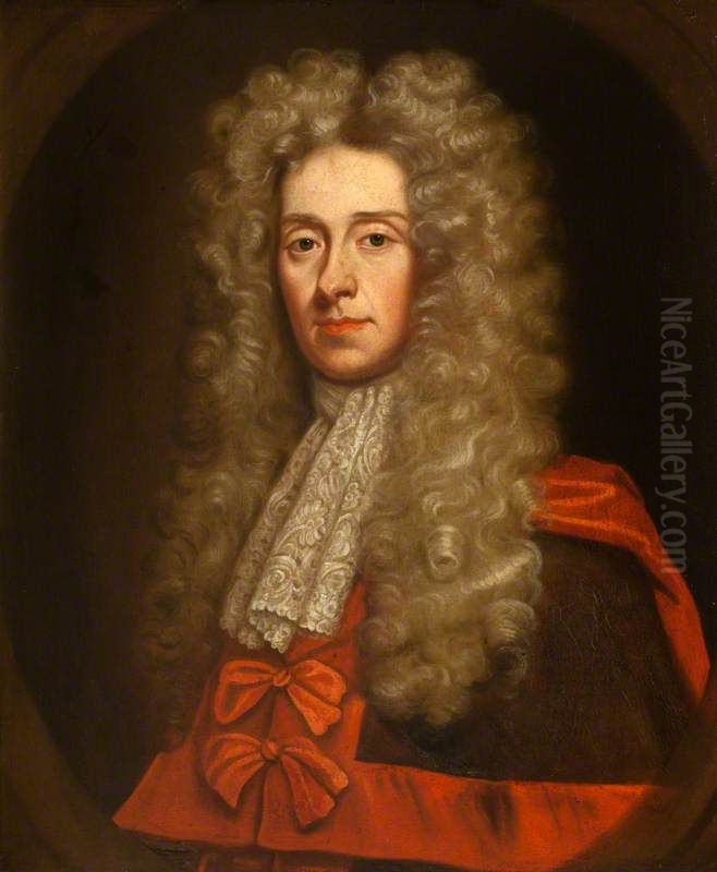 Sir Hew Dalrymple, 1652 - 1737. Lord President and politician Oil Painting by John Baptist Medina