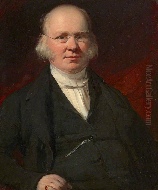 Rev. Dr Patrick Clason, 1789 - 1867. Minister in Buccleuch Parish Church, Edinburgh Oil Painting by William Bonnar