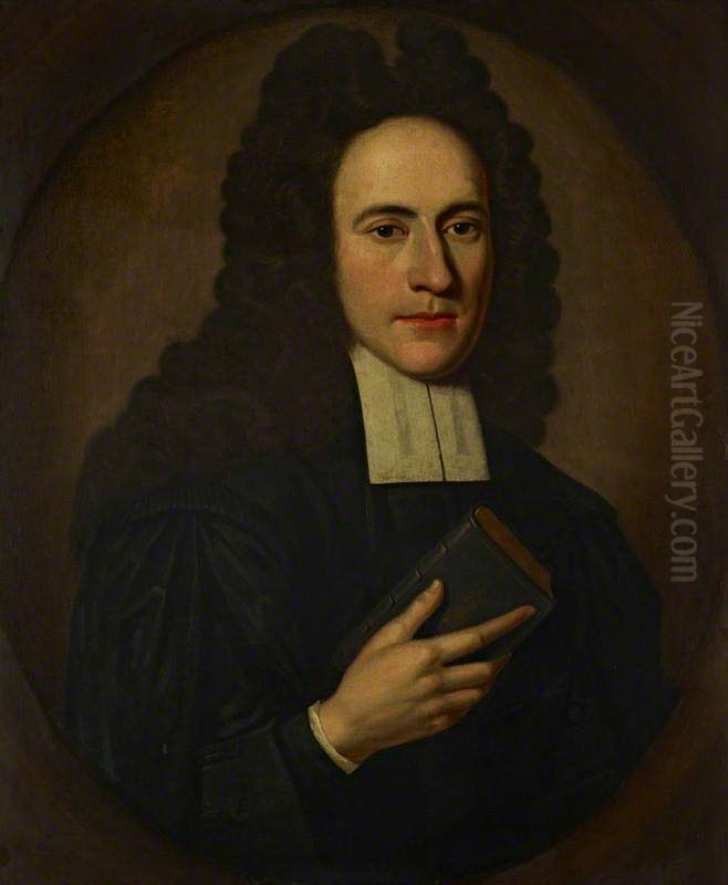 Rev. Ralph Erskine, 1685 - 1752. Secession leader and poet Oil Painting by Richard Waitt