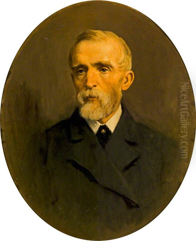 John Ritchie Findlay of Aberlour, 1824 - 1898. Proprietor of the Scotsman; founder of the Scottish National Portrait Gallery Oil Painting by George, Sir Reid