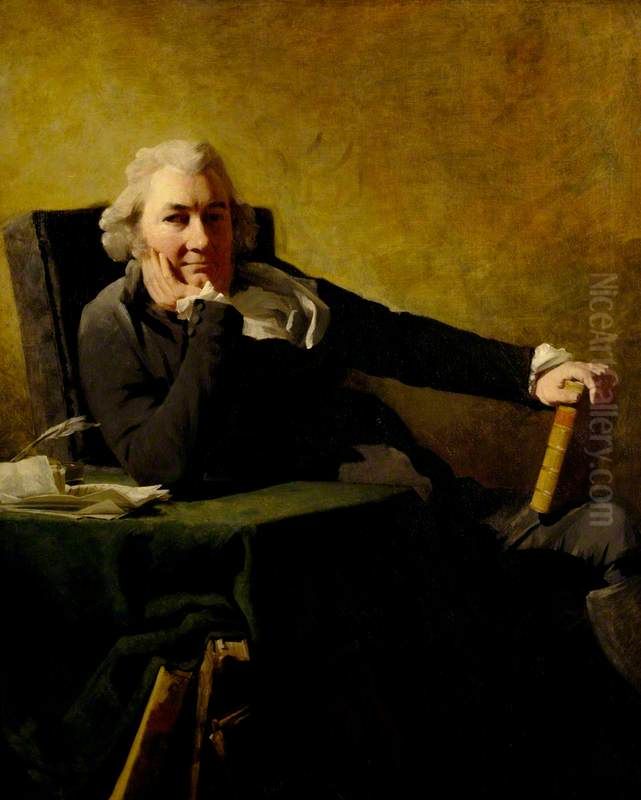 Robert Cunninghame Graham of Gartmore, d. 1797. Poet and politician Oil Painting by Henry Raeburn